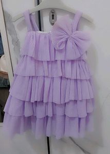 Cute Purple Ruffled Dress