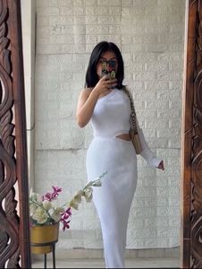 White Cut Out Body Con