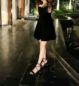 BLACK Velvet Party Dress