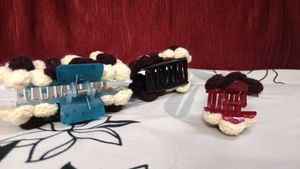 Crochet Hair Clutcher, Handmade Clutcher Combo