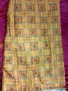 Yellow Sequin Saree