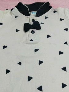 Triangle Bowtie Baby Tee