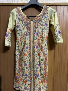 Embroidered Floral Kurti