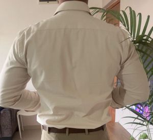 Men&#39;s Beige Formal Shirt