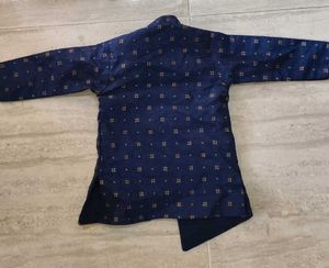 Navy Blue Ethnic Jacket