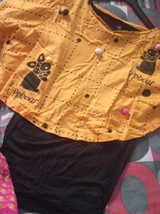 Cute Graphic Print Top