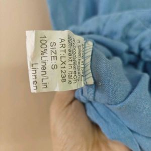 100% Linen Worked Top