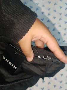 Shein Black Ruffle Shorts