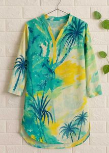 💥Multicolor Tropical Print Kurti