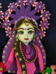 Krishna &amp; Radha Clay Figurines