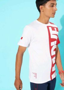 Kook and Keech Trendy White &amp; Red Marvel Tshirt