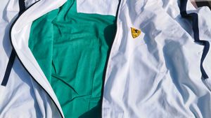 White And Blue Tracksuit