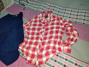 Shirts - Navy &amp; check