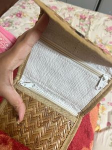 Woven Straw Wallet