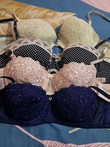Combo Of Four Premium  Imported Fabric Bra