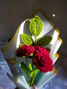 Crochet Rose Bouquet