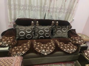 Heavy Cotton Embroidered Sofa Cover Set 16 Piece