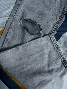 grey rough denim