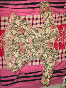 Floral Print Peplum Top