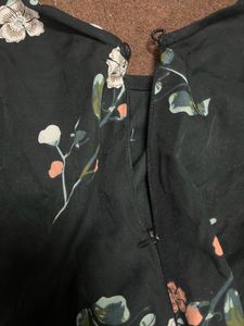 Jumpsuit With Floral Print On Top &amp; Belt