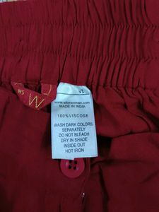 Red palazzo Trousers