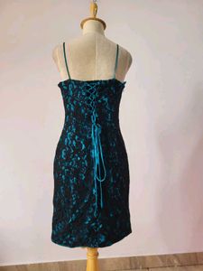 Lace Overlay Mini Dress