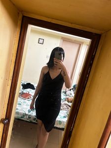 Black Shiny Party Wear Bodycon