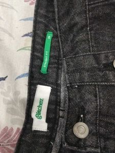 Y2k Black Denim Skirt