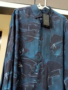 NEW RARE RABBIT Abstract Printed Casual ShirT