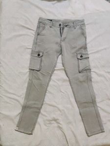 Gray Cargo Pants