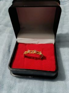 High Quality Gold Plated Geometric Ring