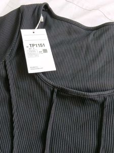 Dramatic Sleeves Crop Top