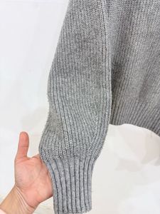 Classic Grey Ribbed Turtleneck