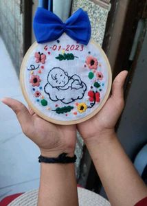 personalized new born baby hoop