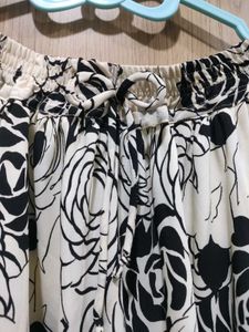 Floral Pattern Midi Skirt