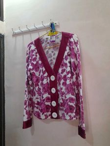 Cardigan Dark Mazanta Color