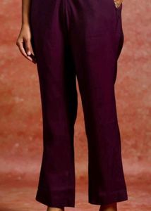 Purple Libas Kurti ~~with Strips Pattern