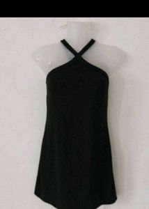 Halter Neck Black Dress
