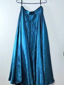 Satin Navy Blue Lehenga Choli
