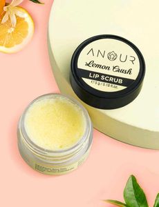 Anour Lemon Crush Lip Scrub With A Face Razor