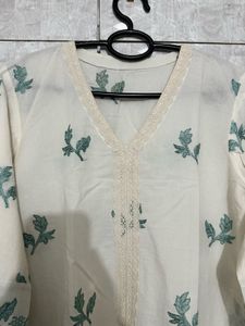 Pakistani cut work suit set