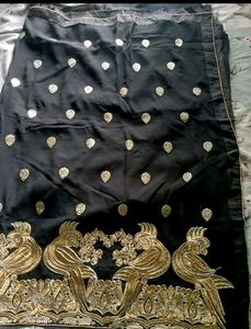 💥Madhuri Dixit Black Jari Saree
