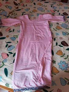 Selling Pink Cotton Kurta Set