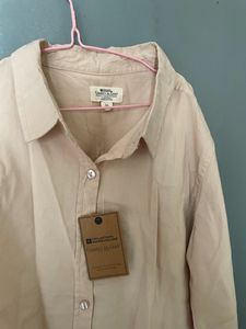 Oversized Beige Shirt