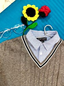 Hunt Kids Sweater & Shirt Set