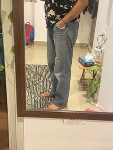 Worn Blue Jeans