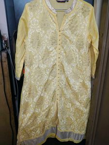 Elegant Yellow Kurta – Size 36 (Trisha XL)