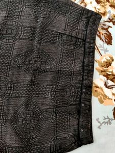 Patterned Mini Skirt