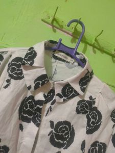 Floral Print Button-Down Shirt