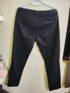 Black Straight Leg Trousers